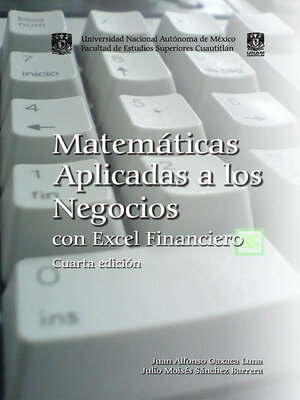 cover image of Matemáticas aplicadas a los negocios con Excel financiero